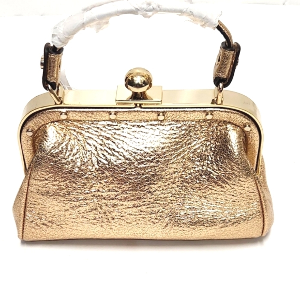 Henri Bendel Gold Clutch